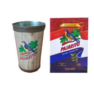 KIT Nuestra AMISTAD - Guampa, bombilla y 2 Yerba Pajarito Premium 40g
