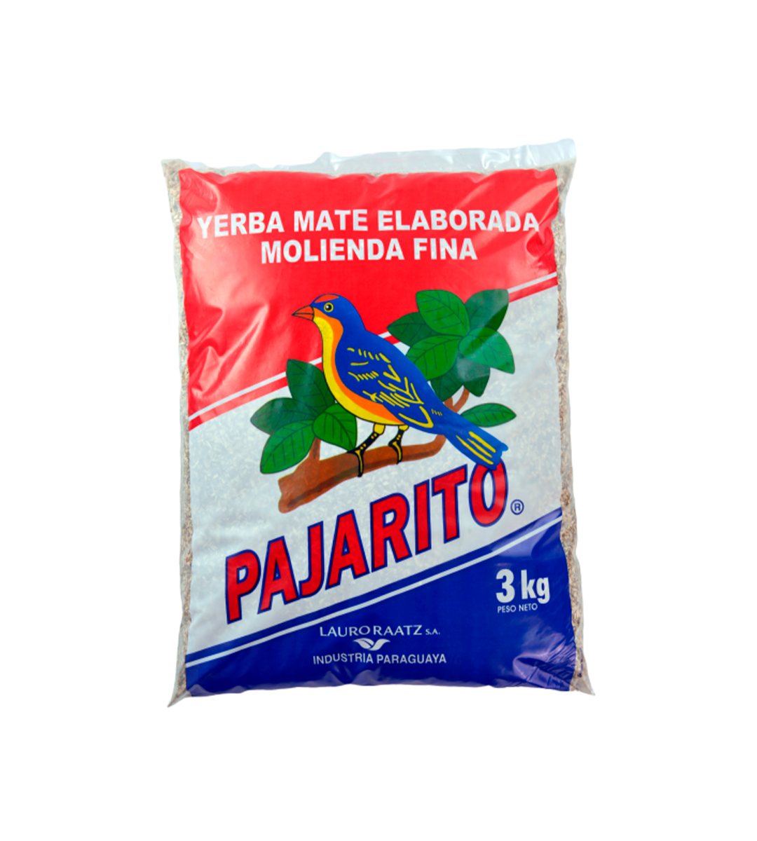 Yerba Mate Pajarito Tradicional Molienda Fina X 3Kg
