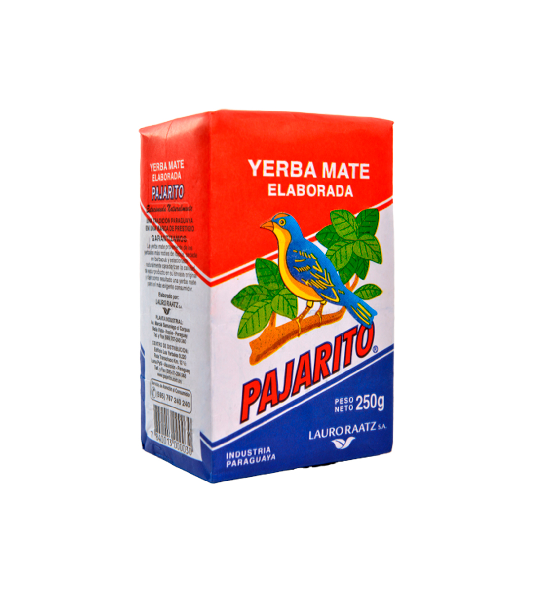 Yerba Mate Pajarito Tradicional X 250g
